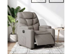 Poltrona* Poltrona elétrica reclinável tecido cinzento-acastanhado SHL991934 Taupe