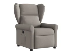 Poltrona| Poltrona elétrica reclinável tecido cinzento-acastanhado SHL598345 Taupe