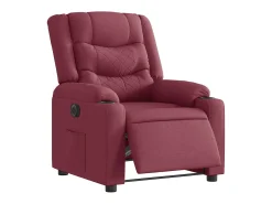 Poltrona| Poltrona elétrica reclinável tecido tinto SHL600196 Vermelho