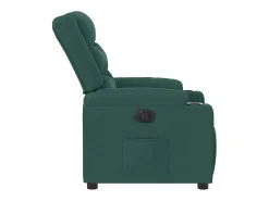 Poltrona elétrica reclinável tecido verde-escuro SHL681962^ Poltrona