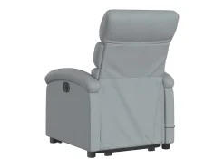Hot Poltrona elétrica reclinável massagens tecido -claro SHL122523 Cinzento