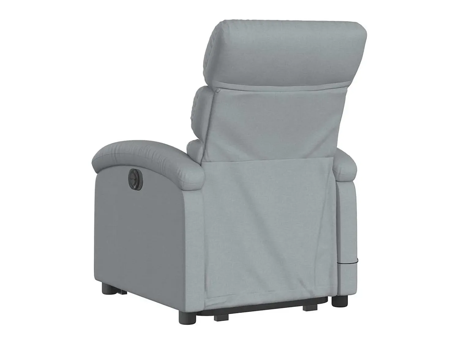 Hot Poltrona elétrica reclinável massagens tecido -claro SHL122523 Cinzento