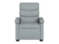 Hot Poltrona elétrica reclinável massagens tecido -claro SHL122523 Cinzento