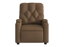 Poltrona* Poltrona elétrica reclinável tecido SHL815201 Castanho