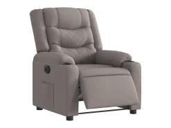 Poltrona| Poltrona elétrica reclinável tecido cinzento-acastanhado SHL83697 Taupe