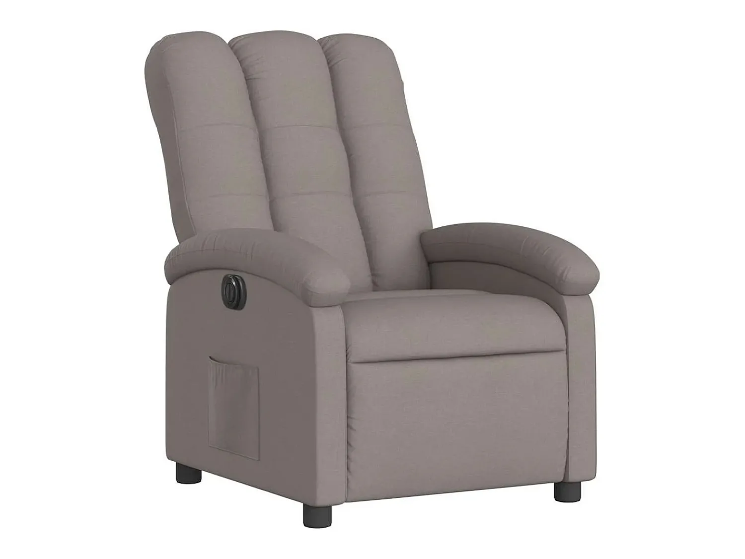 Poltrona* Poltrona elétrica reclinável tecido cinzento-acastanhado SHL535074 Taupe