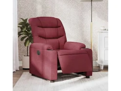 Poltrona| Poltrona elétrica reclinável tecido tinto SHL265763 Vermelho