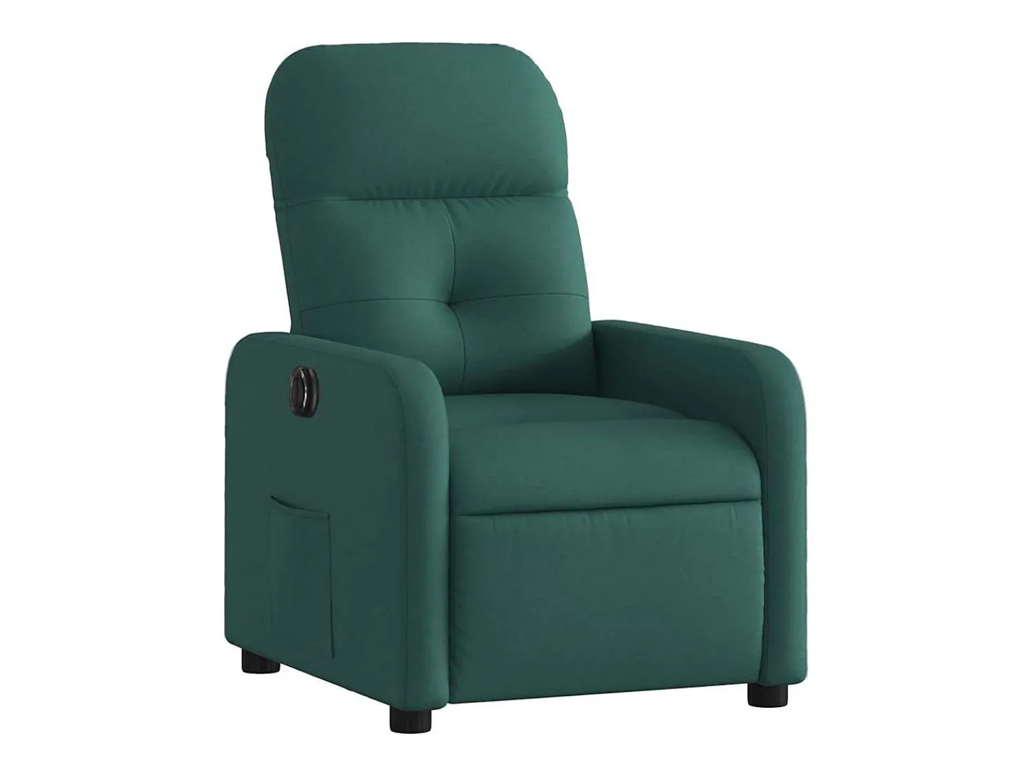 Poltrona| Poltrona elétrica reclinável tecido verde-escuro SHL449375 Verde pinho