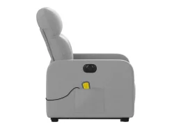 Poltrona| Poltrona elétrica reclinável massagens tecido -claro SHL371039 Cinzento