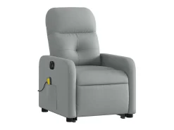Poltrona| Poltrona elétrica reclinável massagens tecido -claro SHL371039 Cinzento