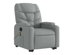 Poltrona| Poltrona elétrica reclinável massagens tecido -claro SHL451235 Cinzento