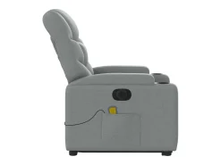 Poltrona| Poltrona elétrica reclinável massagens tecido -claro SHL451235 Cinzento