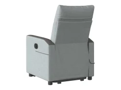 Poltrona elétrica reclinável massagens tecido -claro SHL878594^ Poltrona
