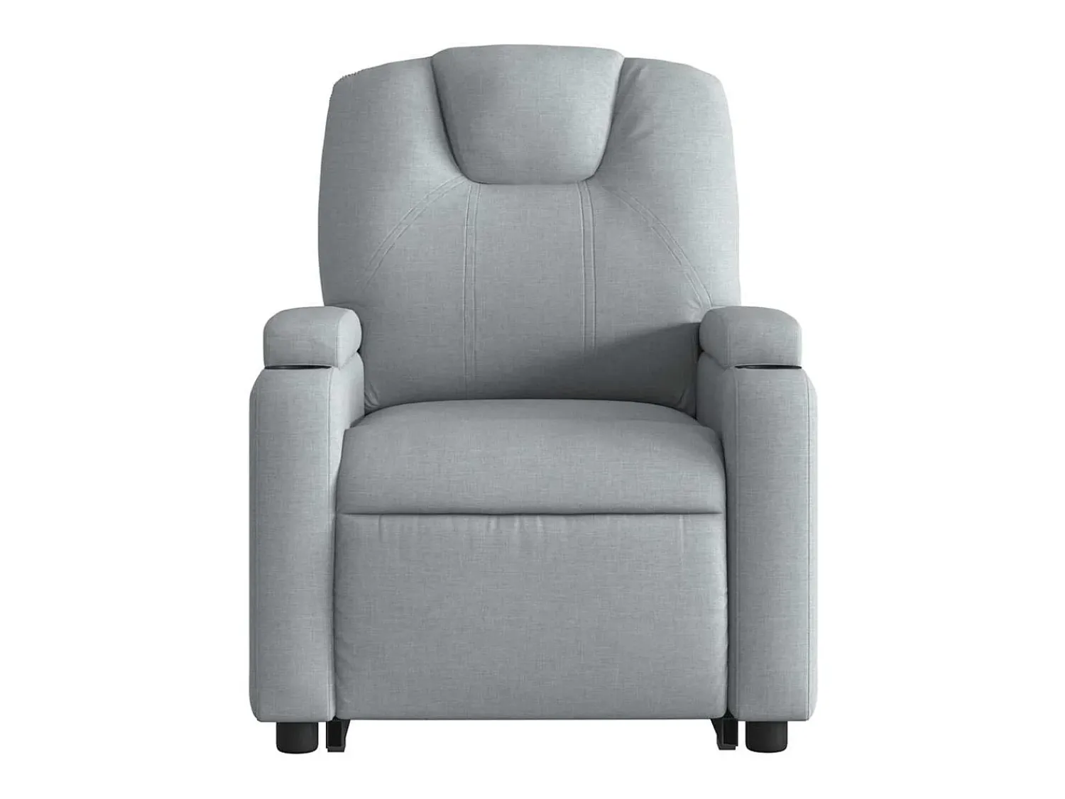 Poltrona elétrica reclinável massagens tecido -claro SHL592498^ Poltrona