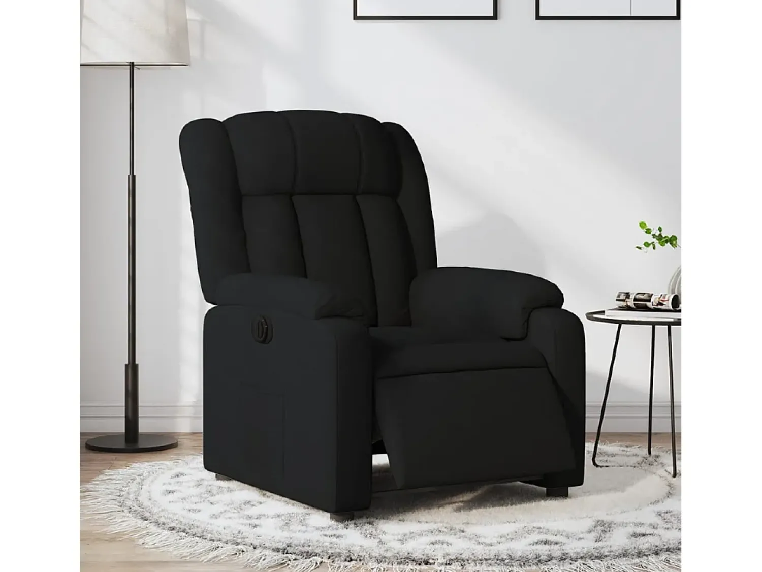 Poltrona* Poltrona elétrica reclinável tecido SHL40700 Preto