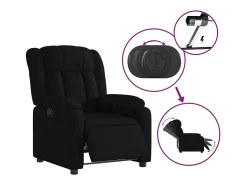 Poltrona* Poltrona elétrica reclinável tecido SHL40700 Preto