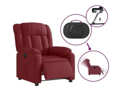 Poltrona elétrica reclinável tecido tinto SHL508845^ Poltrona