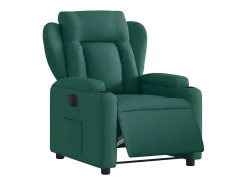 Poltrona elétrica reclinável tecido verde-escuro SHL409436^ Poltrona