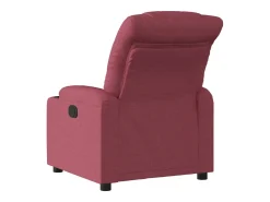 Online vidaxl Poltrona elétrica reclinável tecido tinto Vermelho