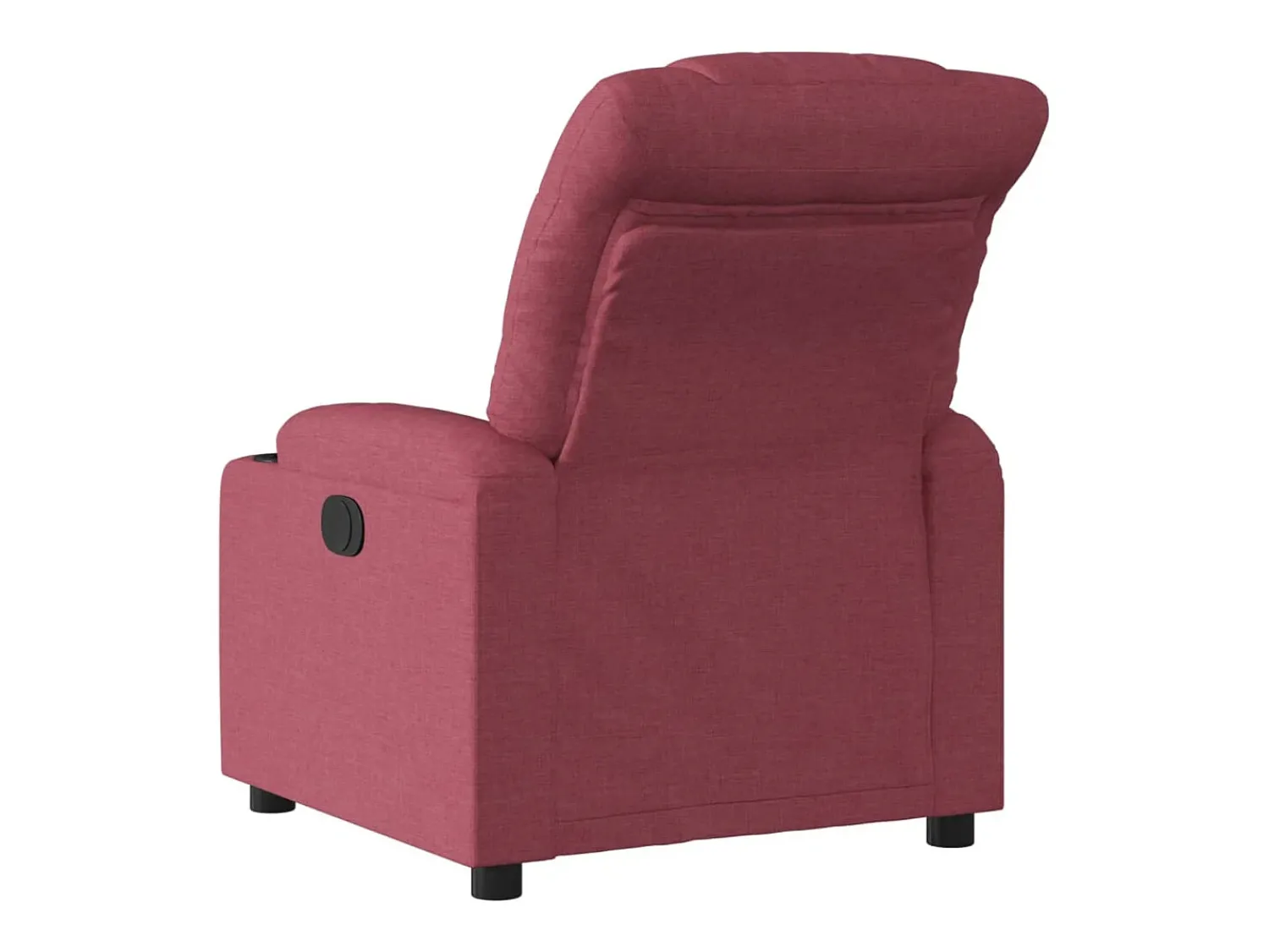 Online vidaxl Poltrona elétrica reclinável tecido tinto Vermelho