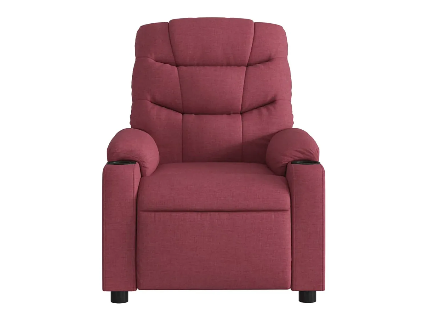 Online vidaxl Poltrona elétrica reclinável tecido tinto Vermelho