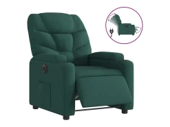 Poltrona*vidaxl Poltrona elétrica reclinável tecido -escuro Verde