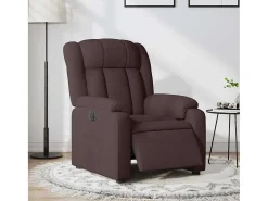 Poltrona| Poltrona elétrica reclinável tecido -escuro SHL618908 Castanho