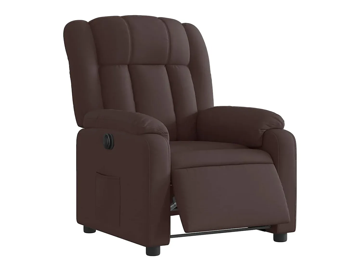 Poltrona| Poltrona elétrica reclinável tecido -escuro SHL618908 Castanho