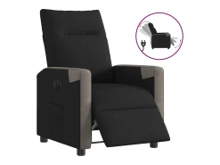 Poltrona* Poltrona elétrica reclinável tecido SHL743891 Preto