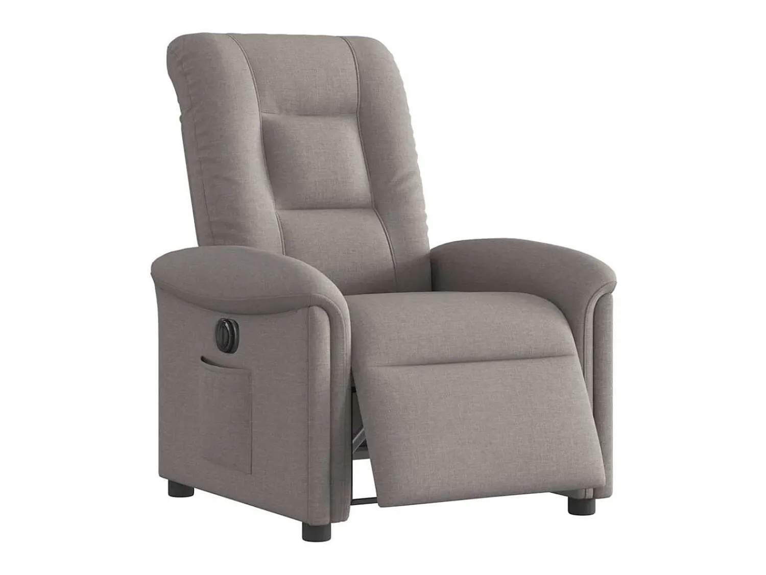 Sale Poltrona elétrica reclinável tecido cinzento-acastanhado SHL85866 Taupe