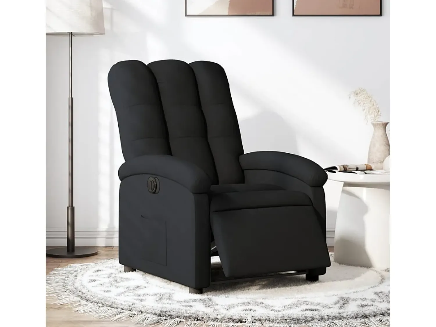 Poltrona| Poltrona elétrica reclinável tecido SHL715117 Preto