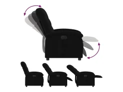 Poltrona| Poltrona elétrica reclinável tecido SHL715117 Preto