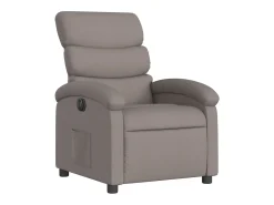 Poltrona| Poltrona elétrica reclinável tecido cinzento-acastanhado SHL373676 Taupe