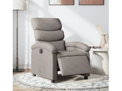 Poltrona| Poltrona elétrica reclinável tecido cinzento-acastanhado SHL373676 Taupe