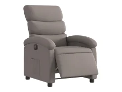 Poltrona| Poltrona elétrica reclinável tecido cinzento-acastanhado SHL373676 Taupe