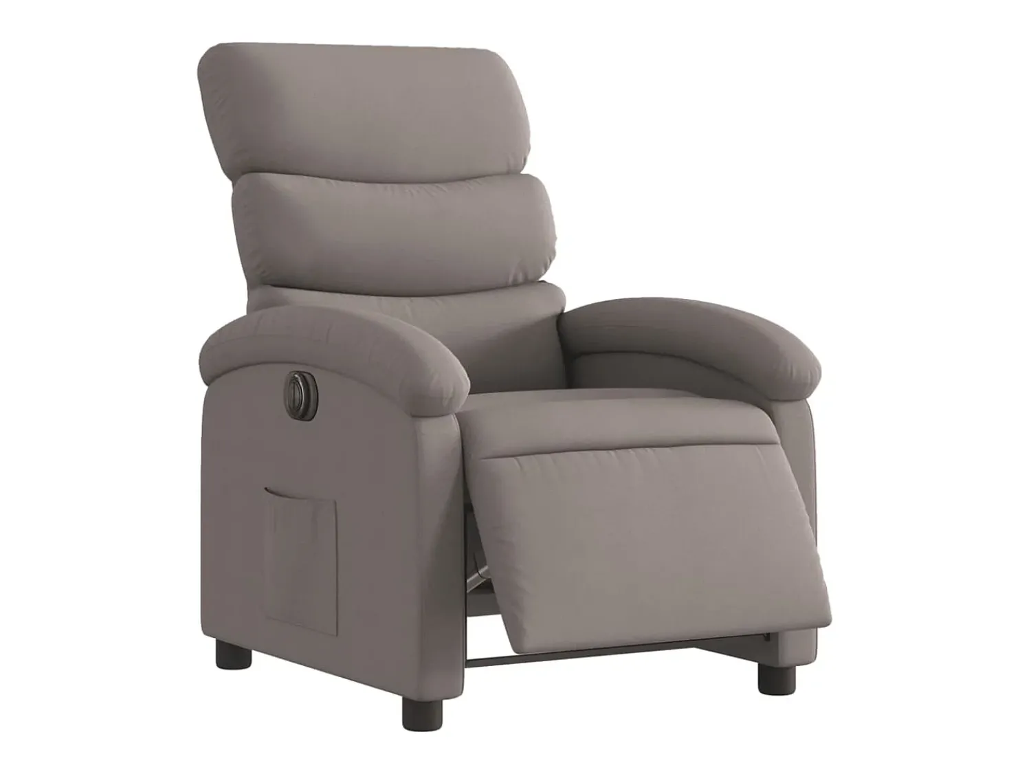 Poltrona| Poltrona elétrica reclinável tecido cinzento-acastanhado SHL373676 Taupe