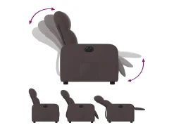 Poltrona* Poltrona elétrica reclinável tecido -escuro SHL836895 Castanho