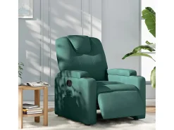 Poltrona| Poltrona elétrica reclinável tecido verde-escuro SHL44118 Verde pinho