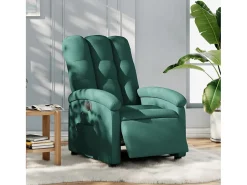Poltrona* Poltrona elétrica reclinável tecido verde-escuro SHL384154 Verde pinho