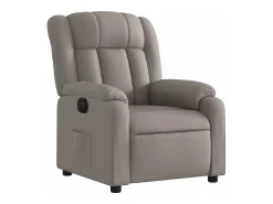 Poltrona* Poltrona elétrica reclinável tecido cinzento-acastanhado SHL219815 Taupe