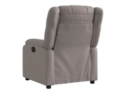 Poltrona|vidaxl Poltrona elétrica reclinável tecido cinzento-acastanhado Taupe