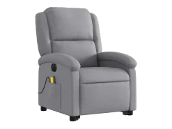 Poltrona* Poltrona elétrica reclinável massagens tecido -claro SHL279381 Cinzento