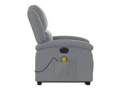 Poltrona* Poltrona elétrica reclinável massagens tecido -claro SHL279381 Cinzento