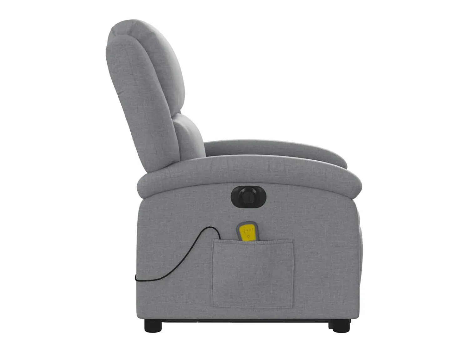 Poltrona* Poltrona elétrica reclinável massagens tecido -claro SHL279381 Cinzento