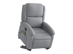 Poltrona* Poltrona elétrica reclinável massagens tecido -claro SHL279381 Cinzento