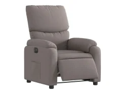 Sale Poltrona elétrica reclinável tecido cinzento-acastanhado SHL81053 Taupe