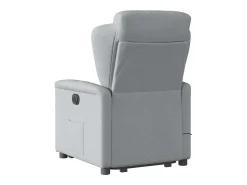 Poltrona* Poltrona elétrica reclinável massagens tecido -claro SHL672015 Cinzento