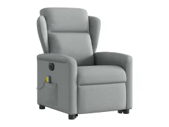 Poltrona* Poltrona elétrica reclinável massagens tecido -claro SHL672015 Cinzento