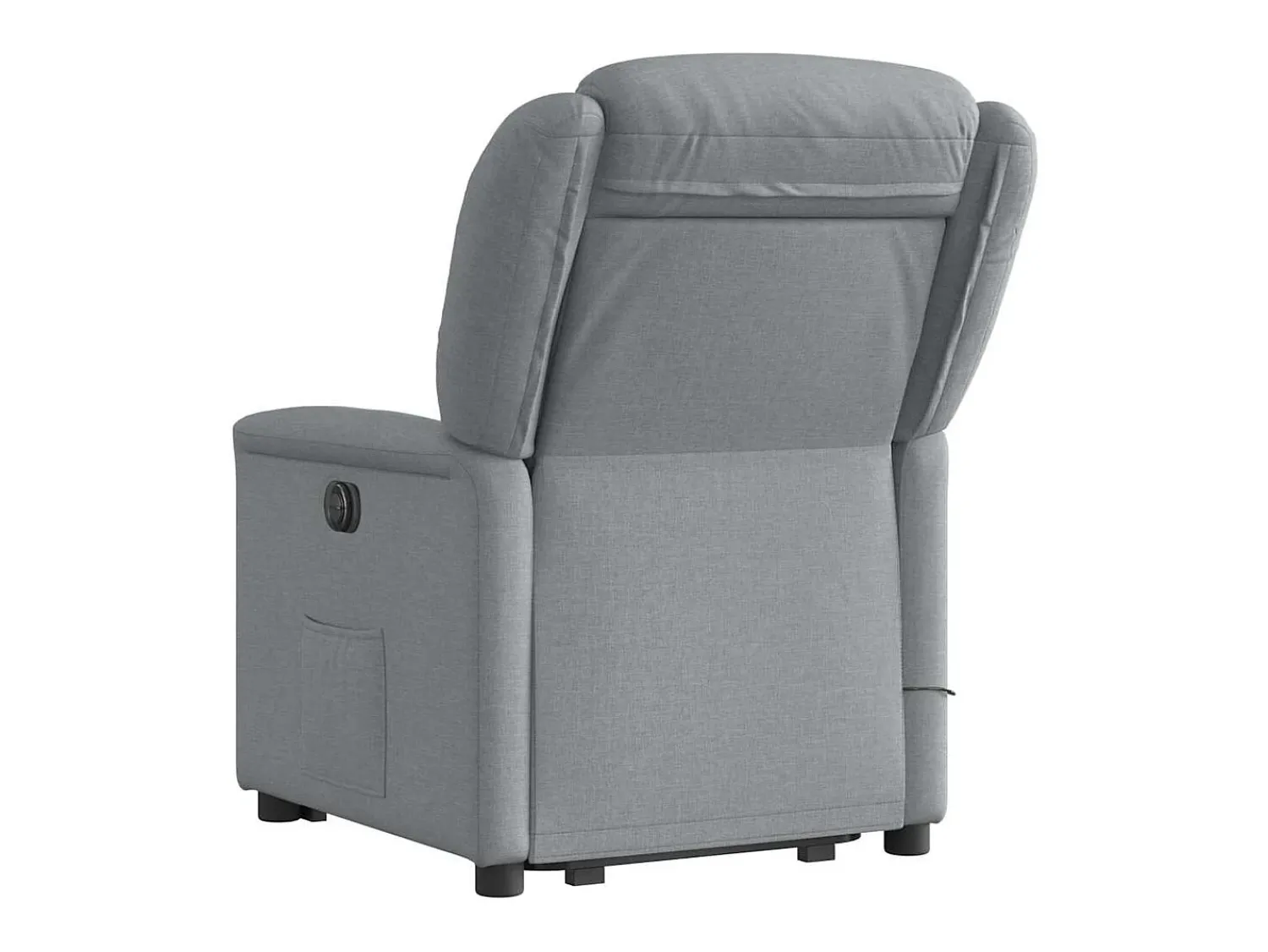 Discount Poltrona elétrica reclinável massagens tecido -claro SHL162548 Cinzento