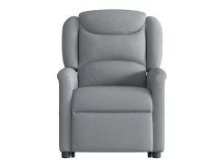 Discount Poltrona elétrica reclinável massagens tecido -claro SHL162548 Cinzento